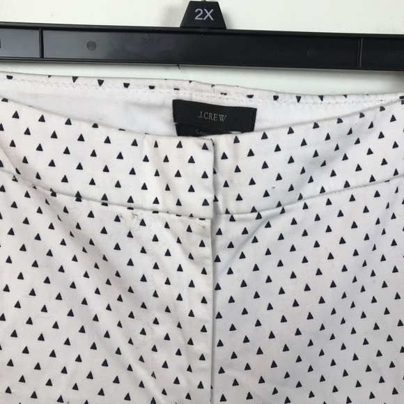 J. Crew 4 Campbell White Triangle Chino Capri Pant - Picture 4 of 8